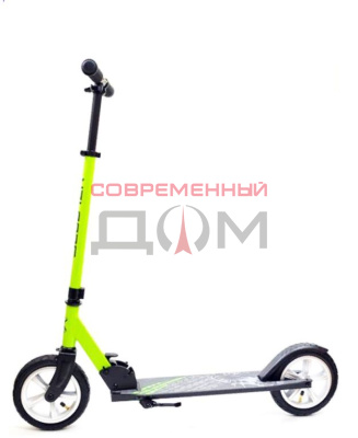 Самокат TOUR 5325 Зеленый, складной, надув.колеса 200/200мм